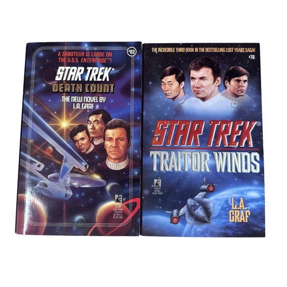 Star Trek Other - Vintage Star Trek Books Death Count & Traitor Winds Paperback GC